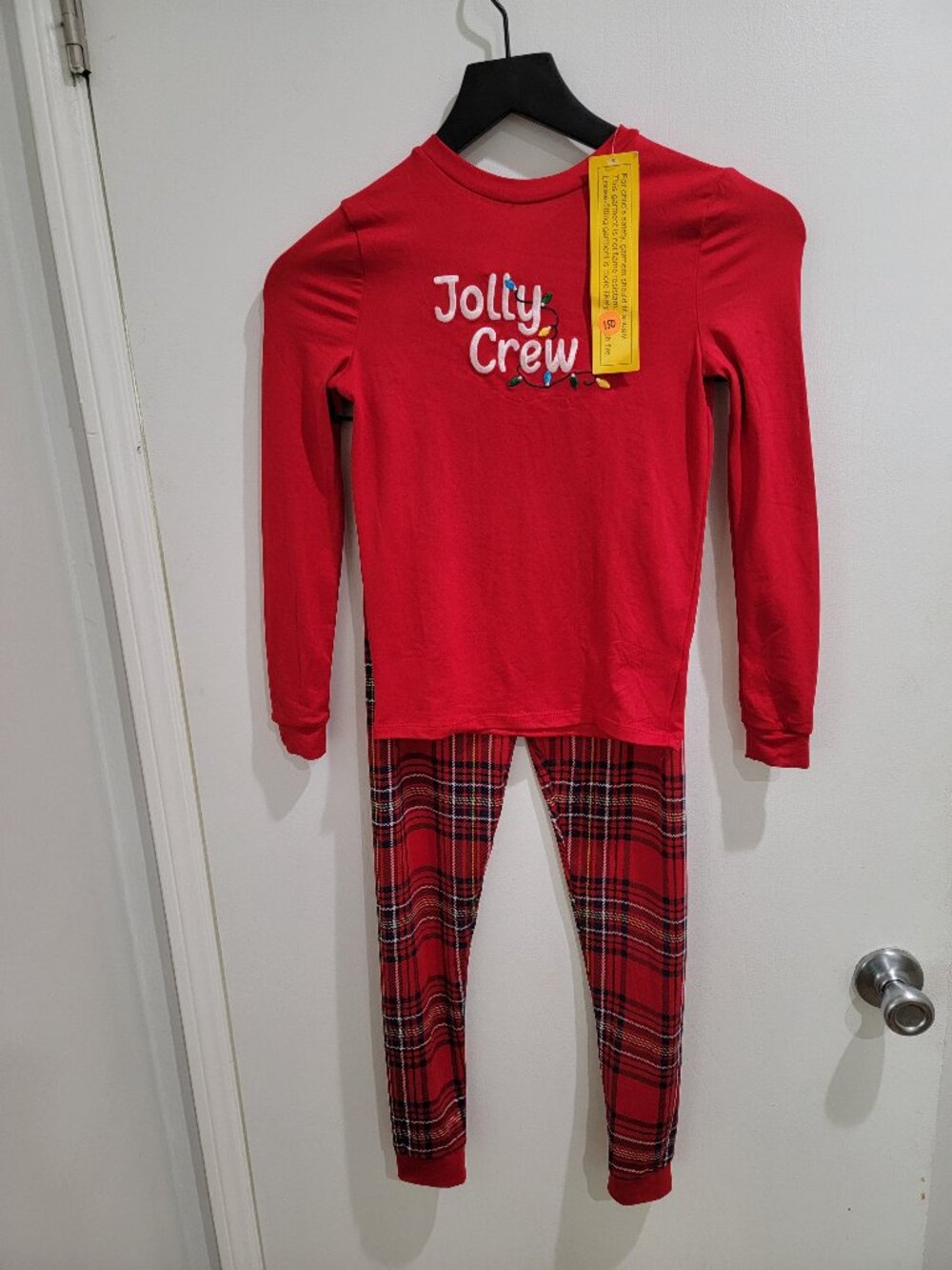 Members Mark Kids Christmas "Jolly Crew" Pajamas set